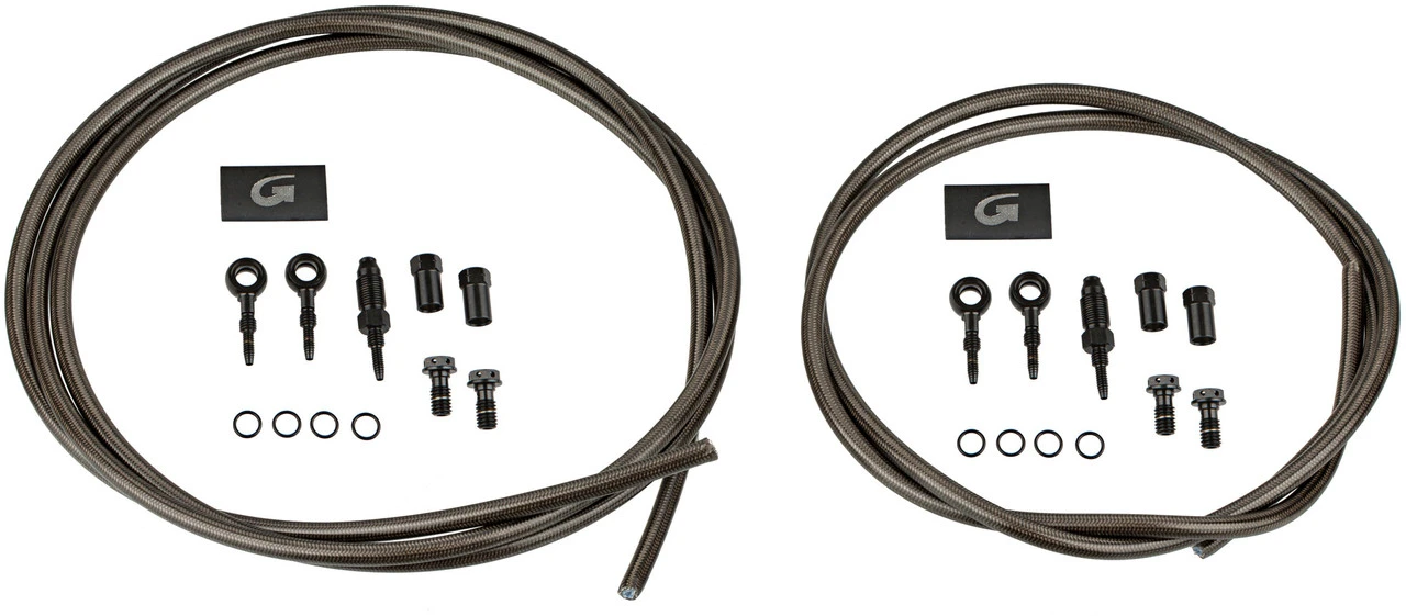 Stahlflexleitungskit VR + HR Für Shimano Deore/XT/XTR 3 Stahlflexleitungskit VR + HR Für Shimano Deore/XT/XTR