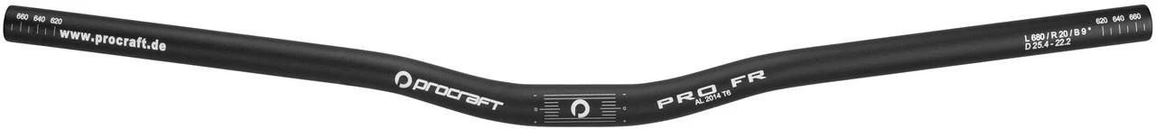 Procraft Pro FR 20 Mm 25.4 Riser Lenker 4 Procraft Pro FR 20 Mm 25.4 Riser Lenker – Bild 2