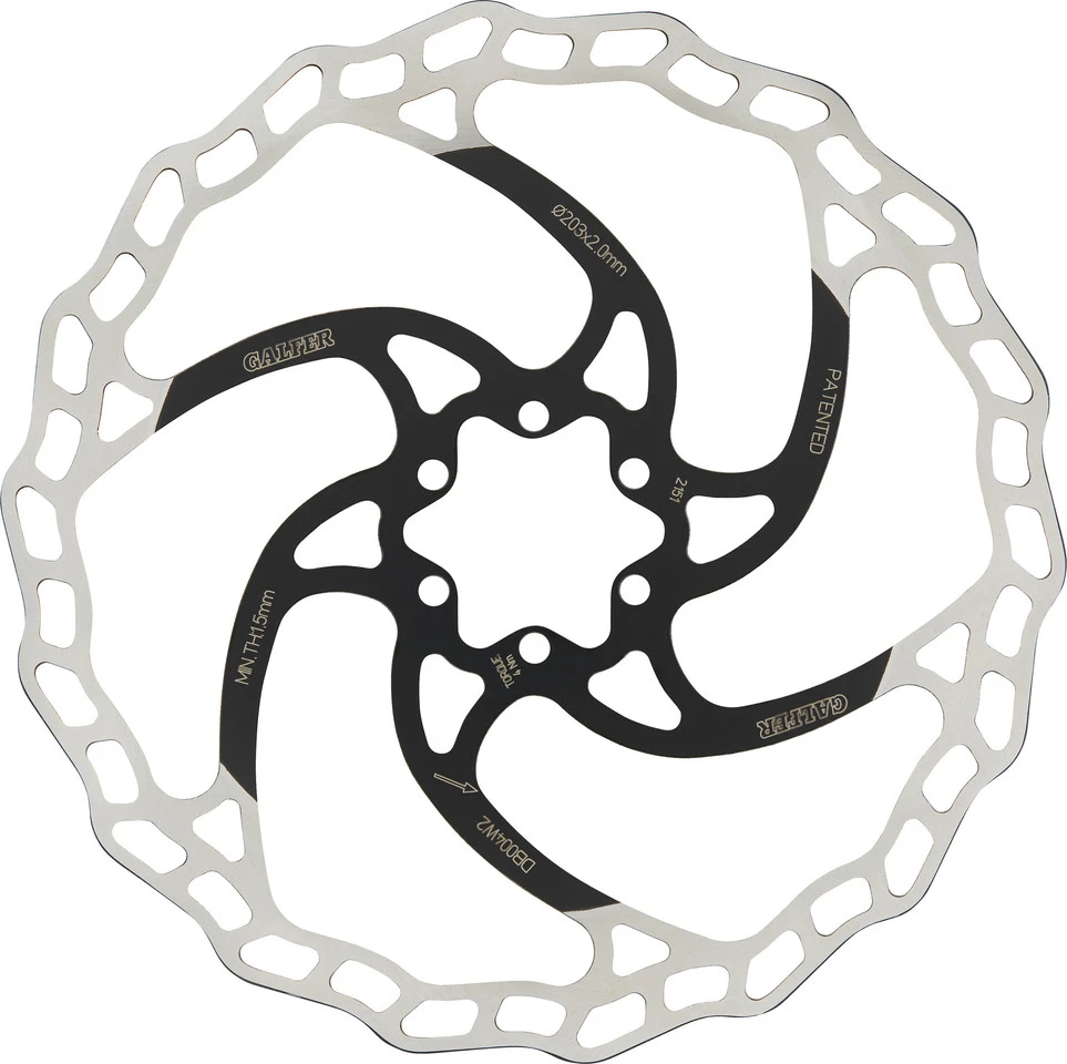 GALFER Fixed Disc Wave 2 Mm MTB 6-Loch Bremsscheibe 5 GALFER Fixed Disc Wave 2 Mm MTB 6-Loch Bremsscheibe – Bild 3